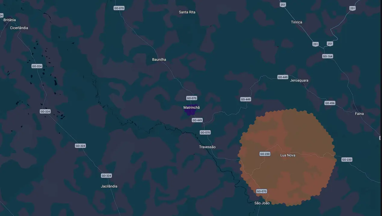 Mapa eleitoral de Ivânia