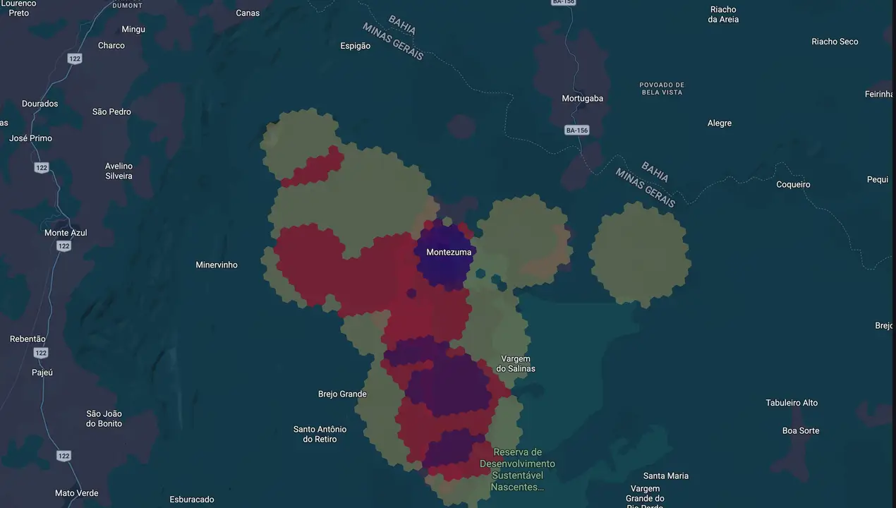 Mapa eleitoral de Ivan Vieira