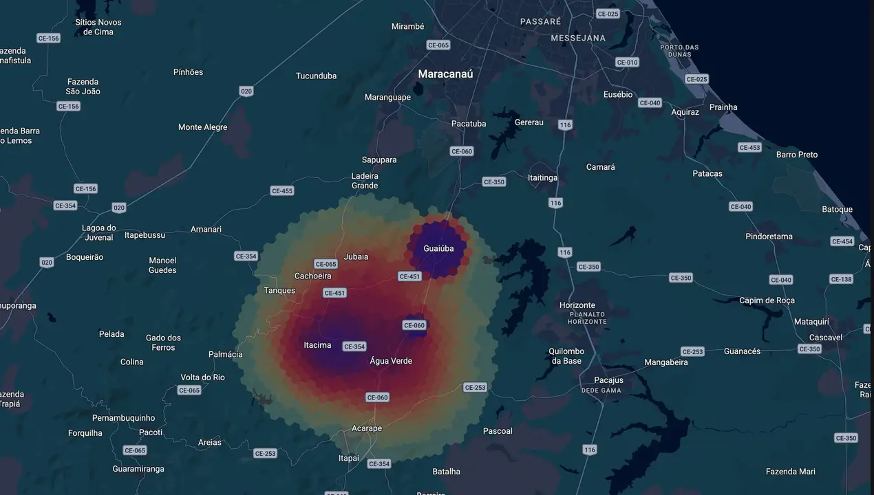 Mapa eleitoral de Izabella Fernandes