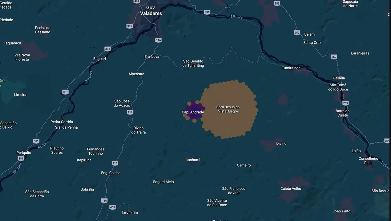 Mapa eleitoral de Jackson Machado