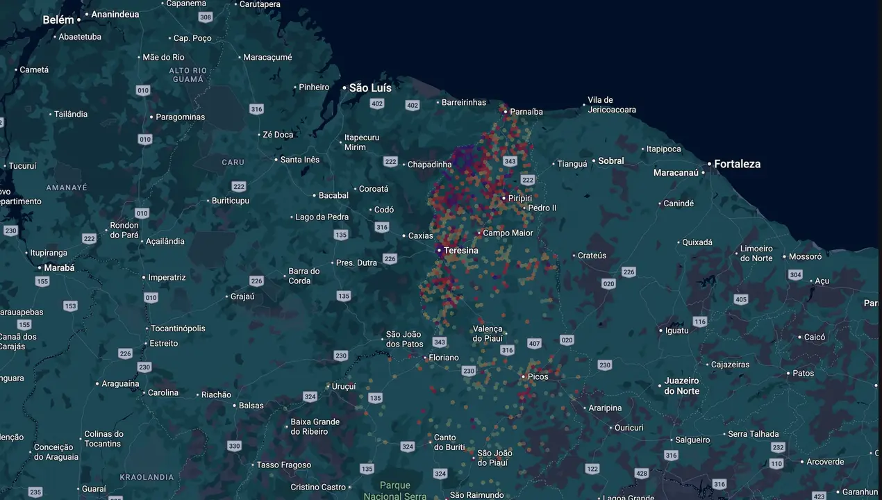 Mapa eleitoral de Janainna Marques