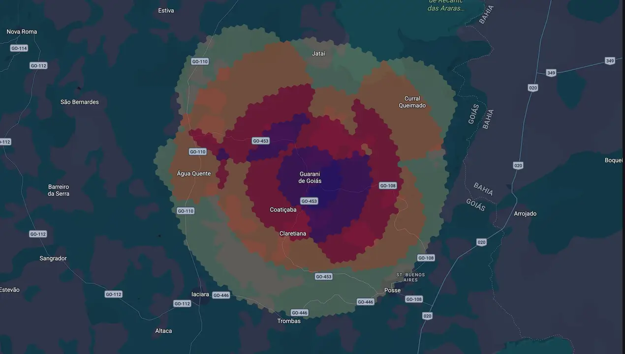Mapa eleitoral de Janezio