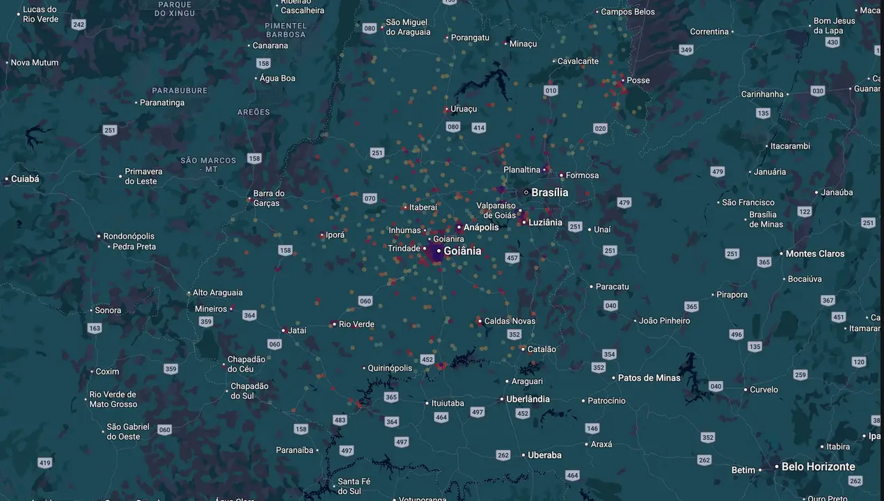 Mapa eleitoral de Jeferson Rodrigues