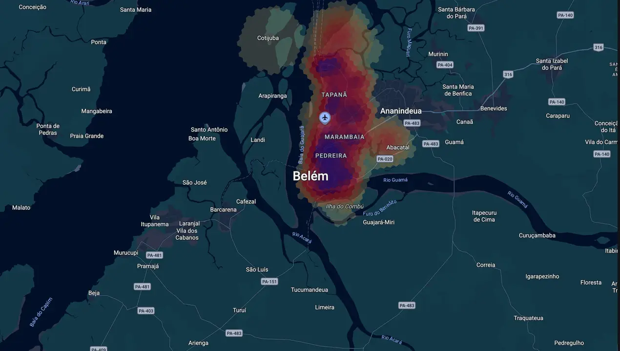 Mapa eleitoral de Jefferson Lima