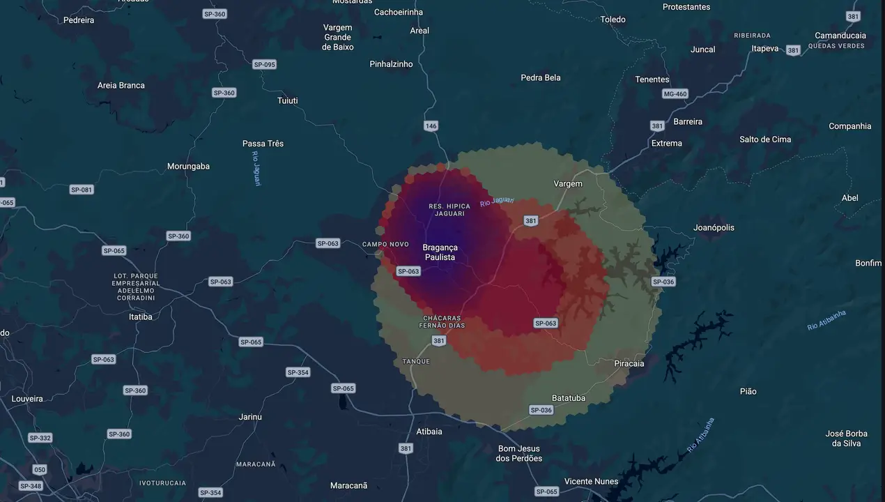 Mapa eleitoral de Jesus Chedid