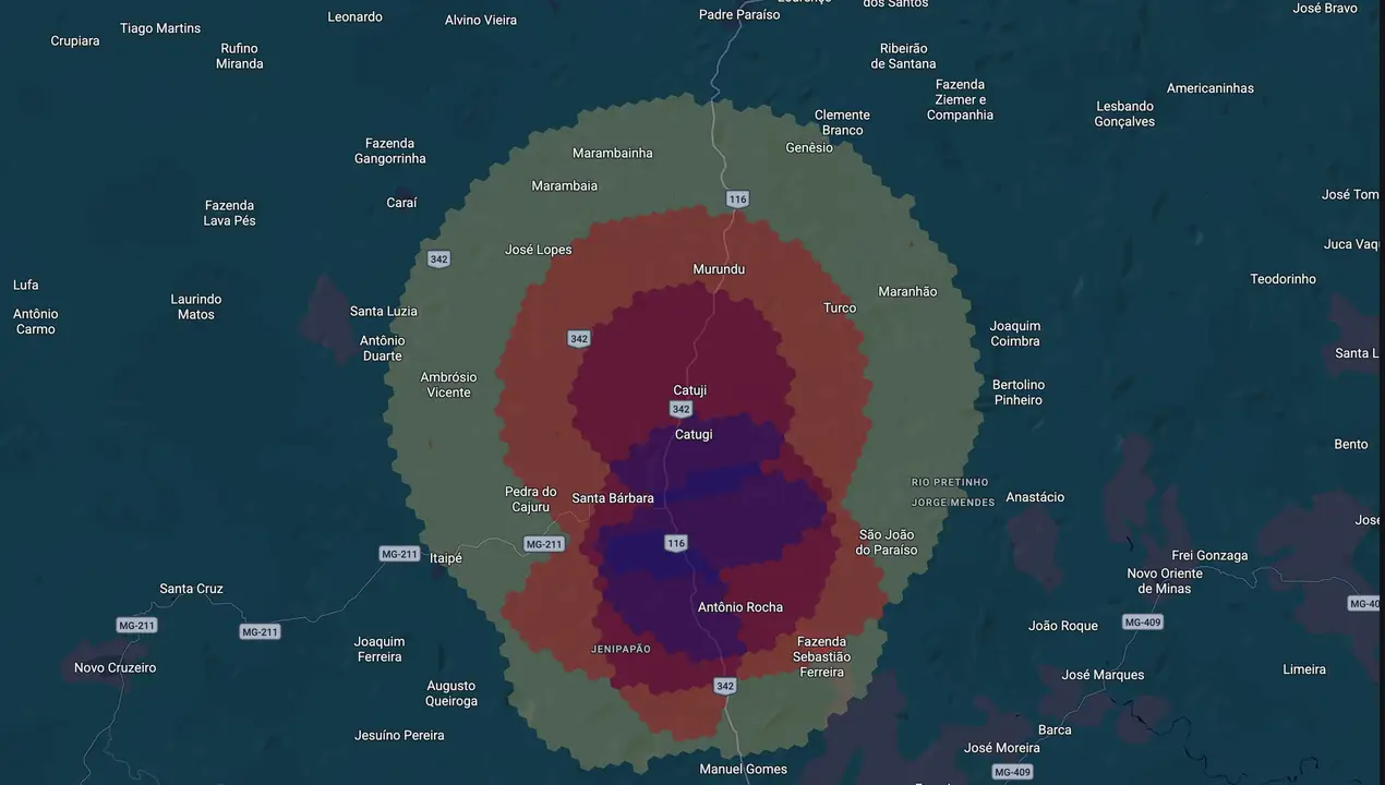 Mapa eleitoral de Jô