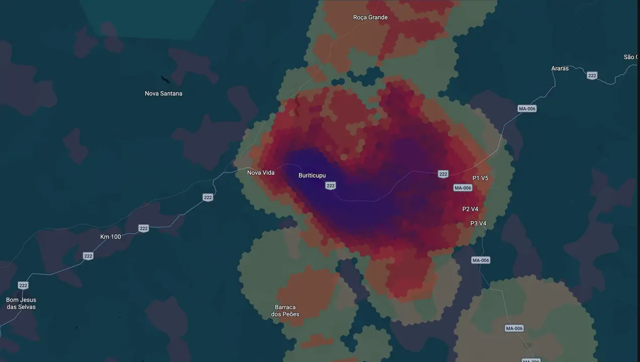 Mapa eleitoral de João Carlos