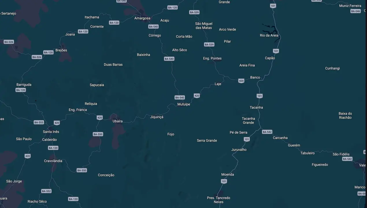 Mapa eleitoral de João Carlos