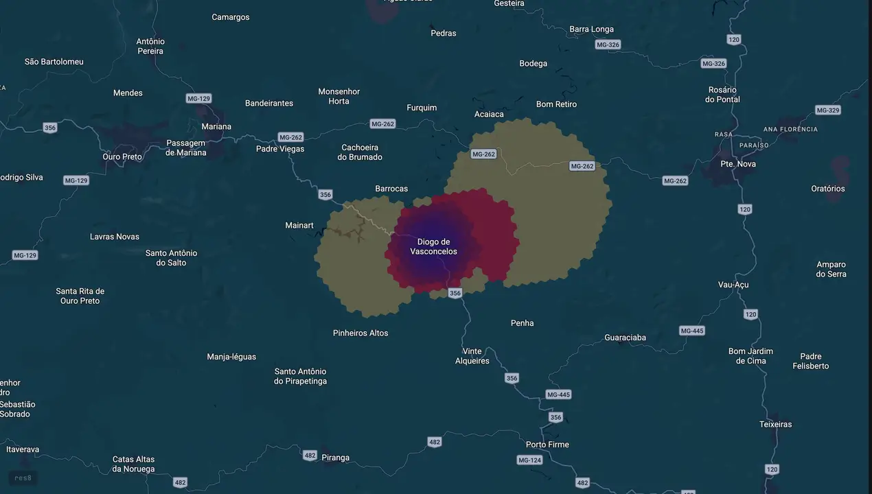 Mapa eleitoral de João Claudio