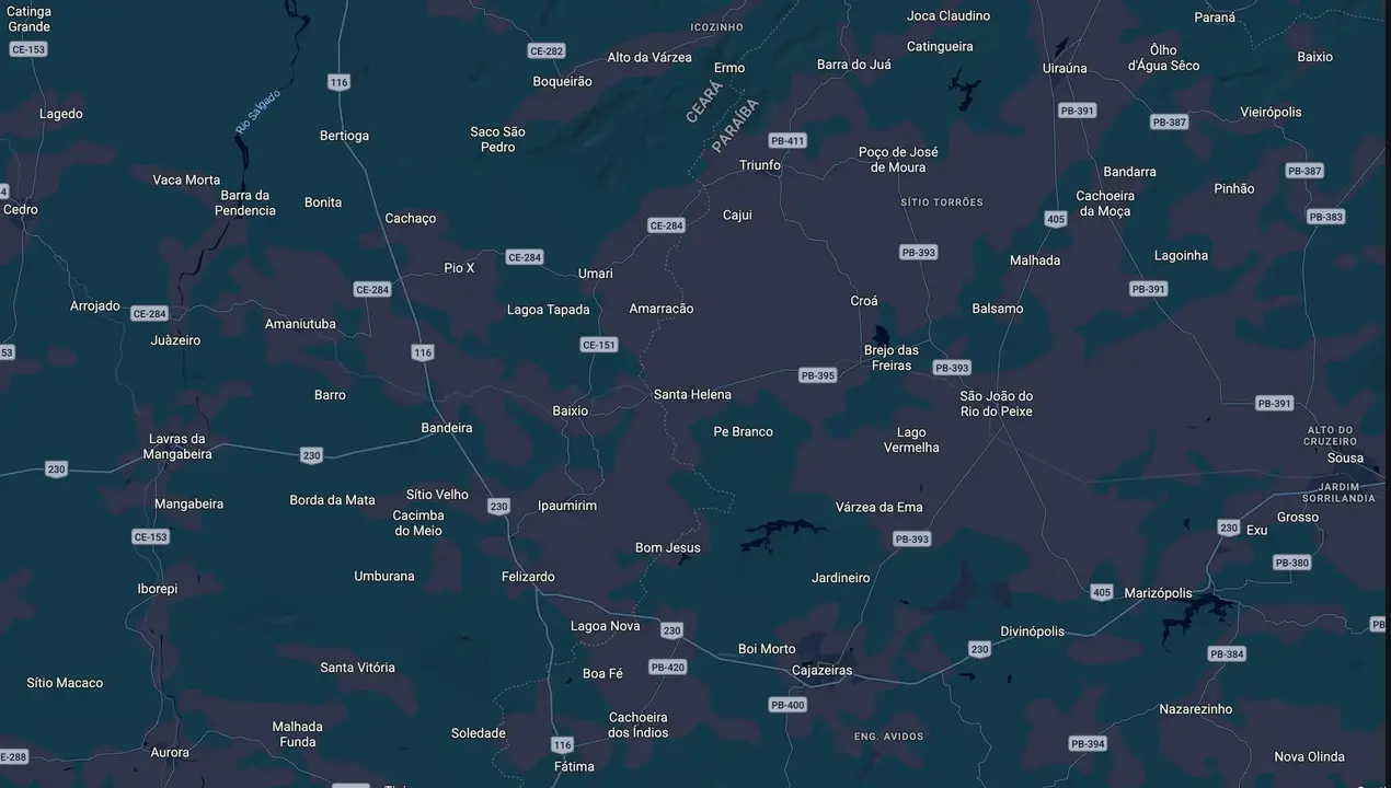 Mapa eleitoral de João Cleber
