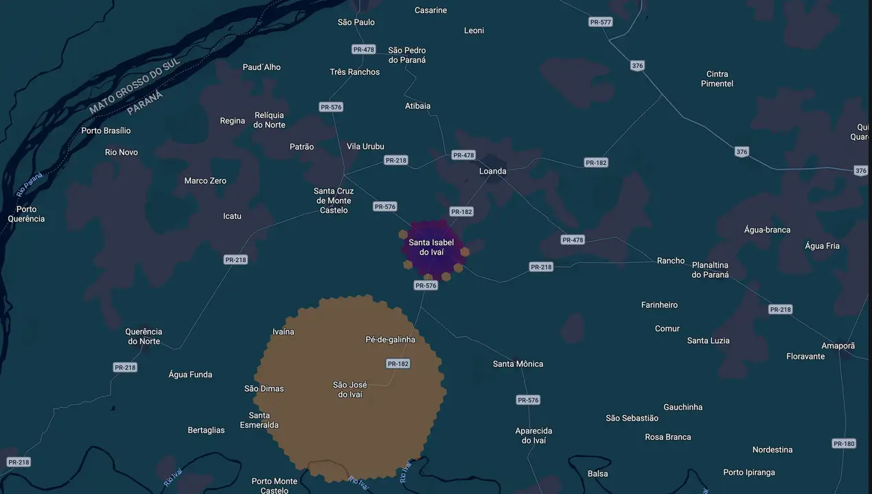 Mapa eleitoral de João da Nina