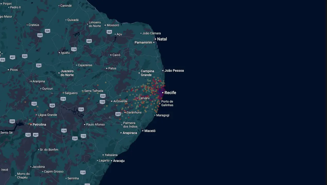 Mapa eleitoral de João de Nadegi