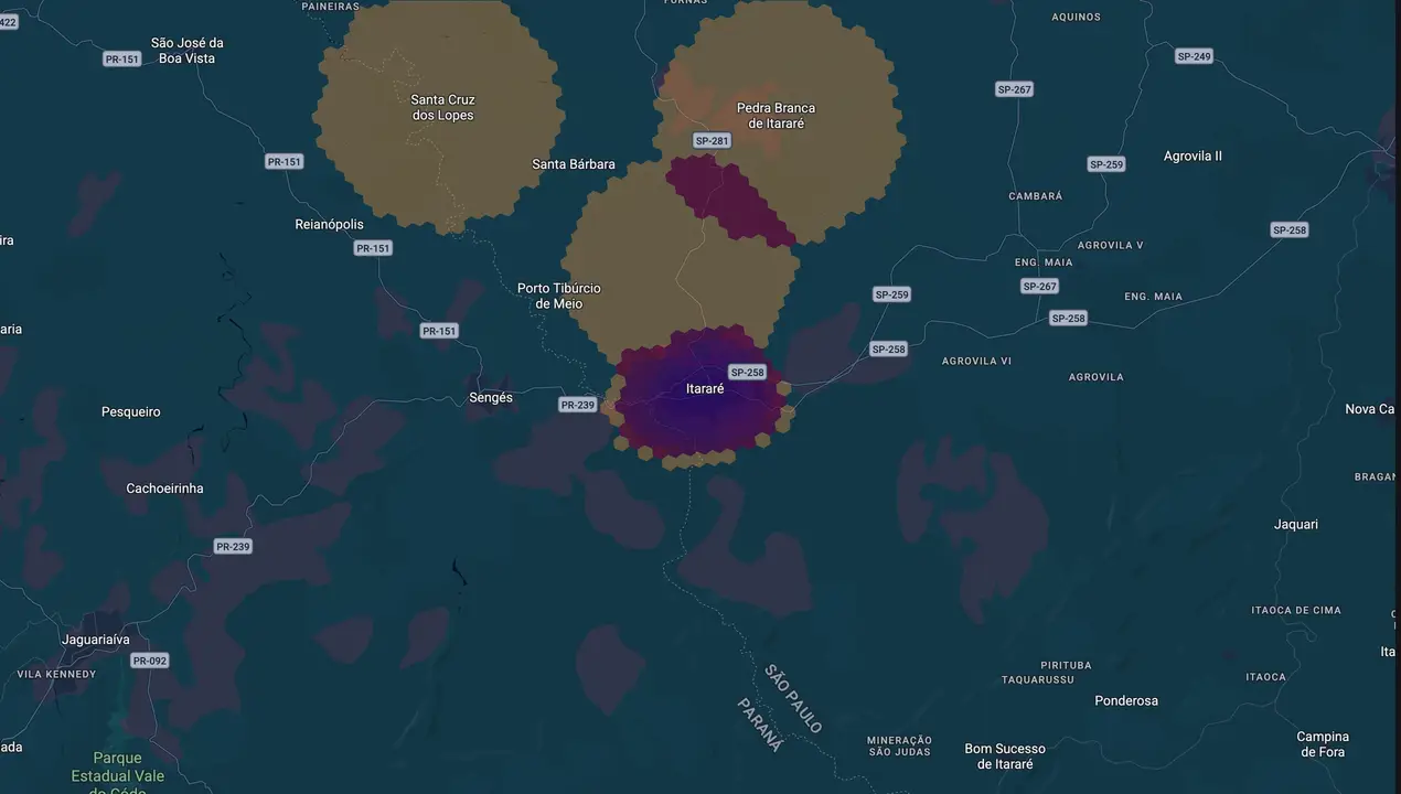 Mapa eleitoral de João Fadel