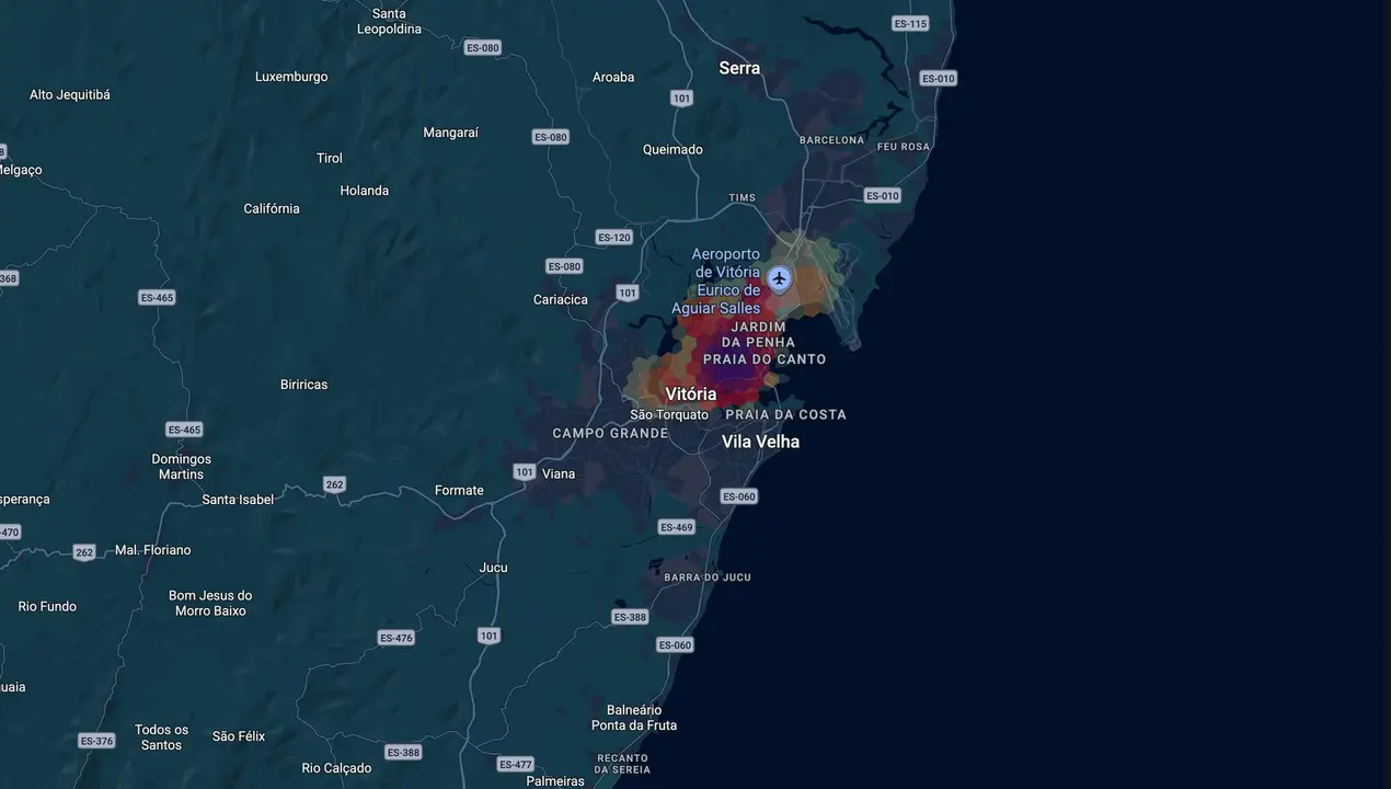 Mapa eleitoral de João Flavio