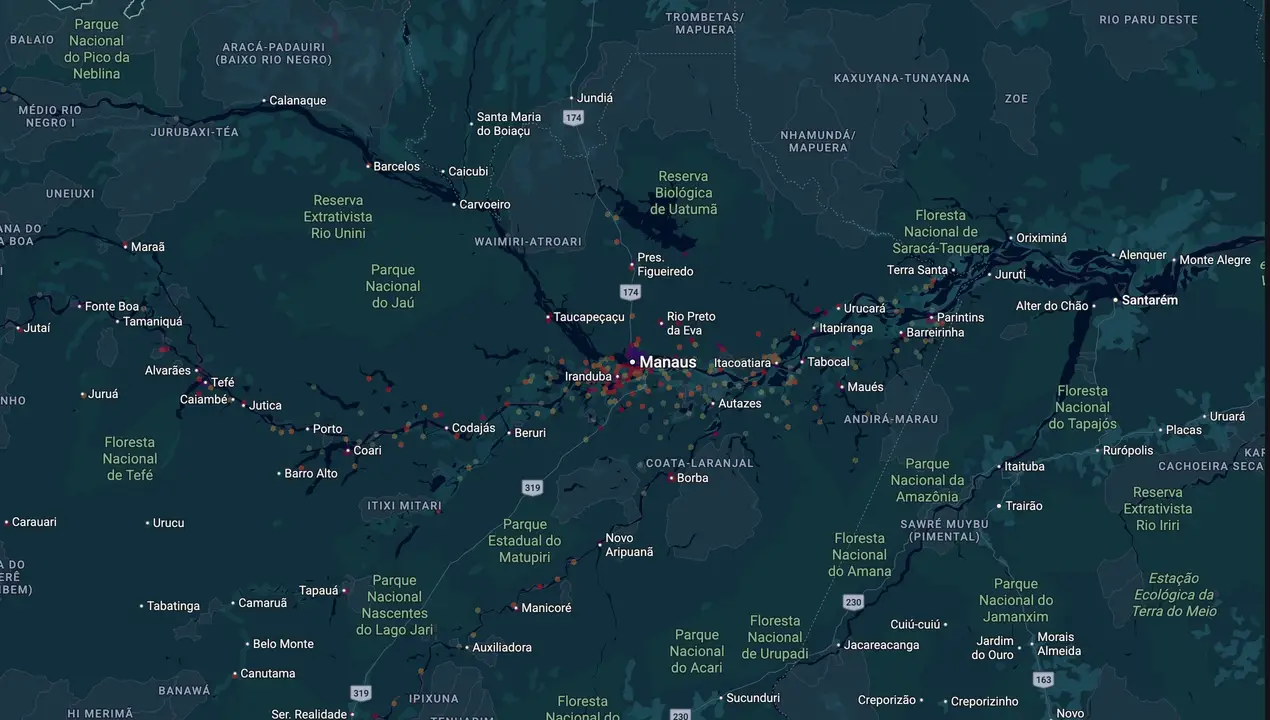 Mapa eleitoral de João Luiz