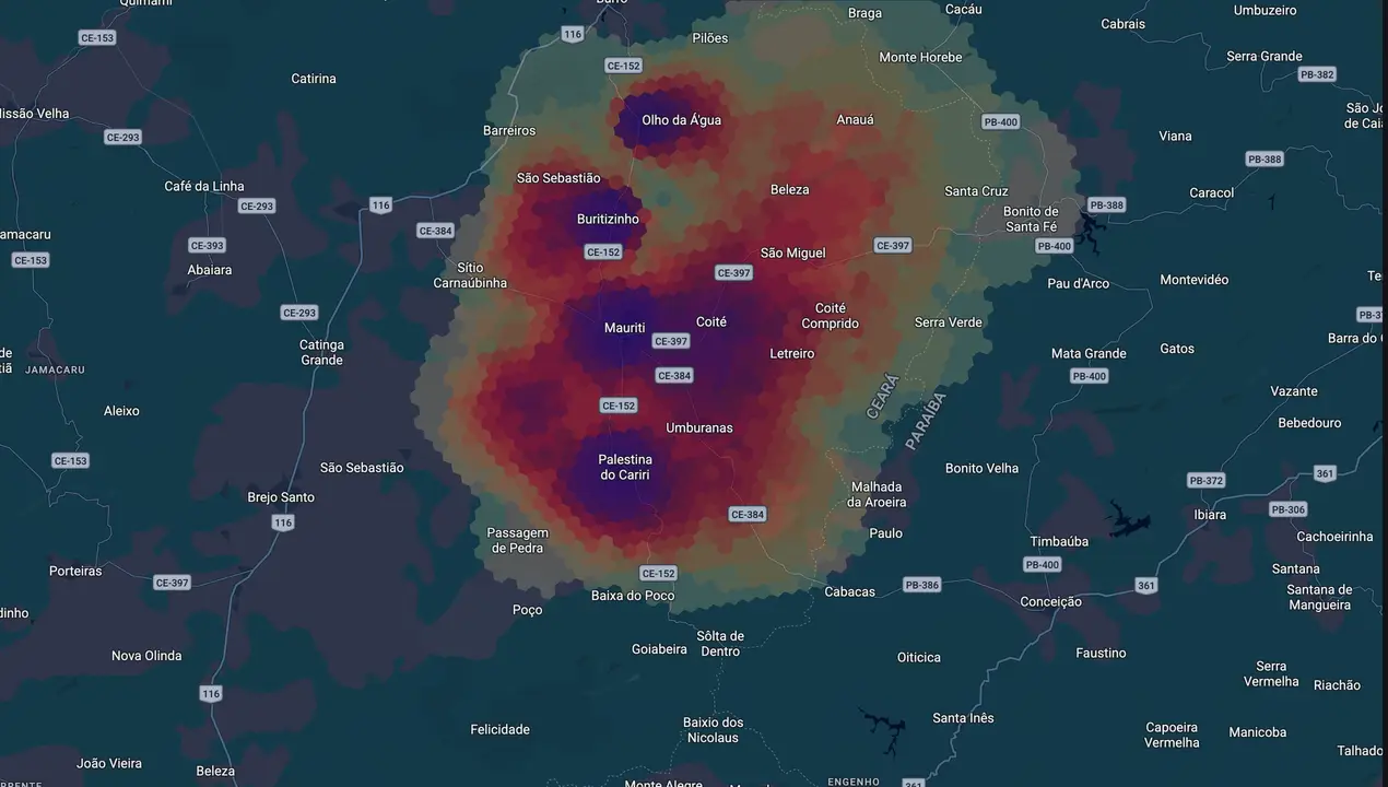 Mapa eleitoral de João Paulo