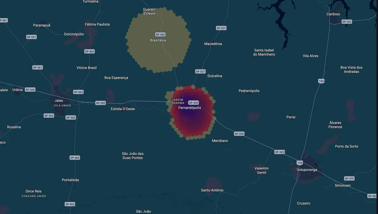 Mapa eleitoral de João Paulo Cantarella