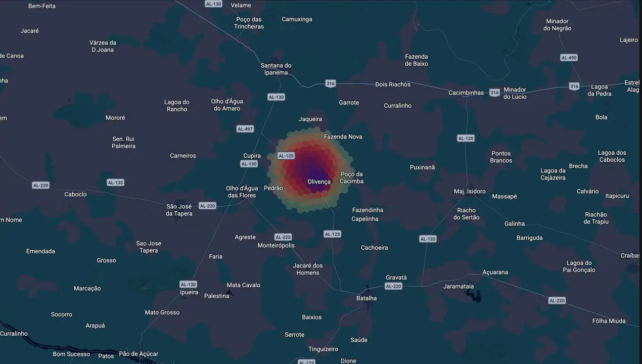 Mapa eleitoral de Jó Dionisio