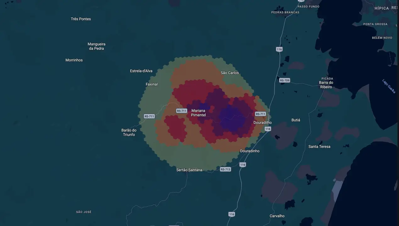 Mapa eleitoral de Joel Ghisio