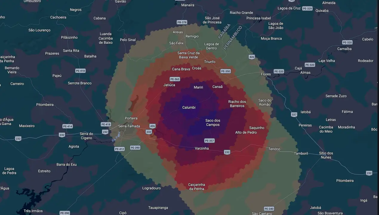 Mapa eleitoral de Joelson