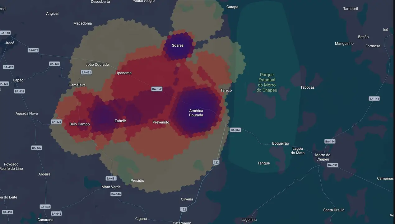 Mapa eleitoral de Joelson