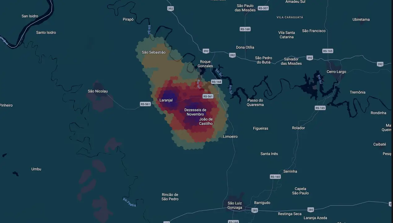 Mapa eleitoral de Johnni Bocacio