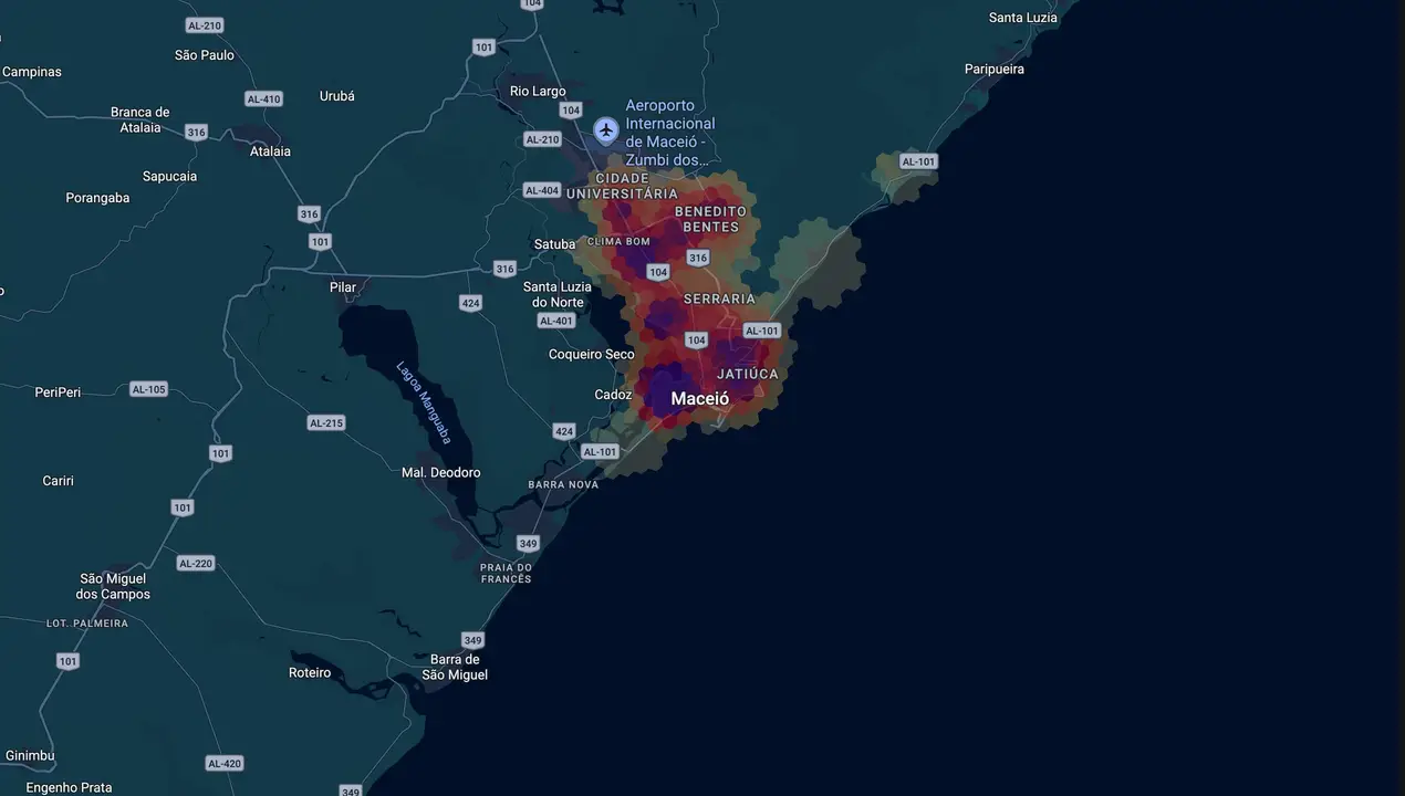 Mapa eleitoral de Jonatas Omena