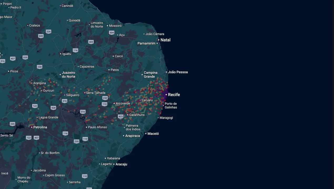Mapa eleitoral de Jones Manoel