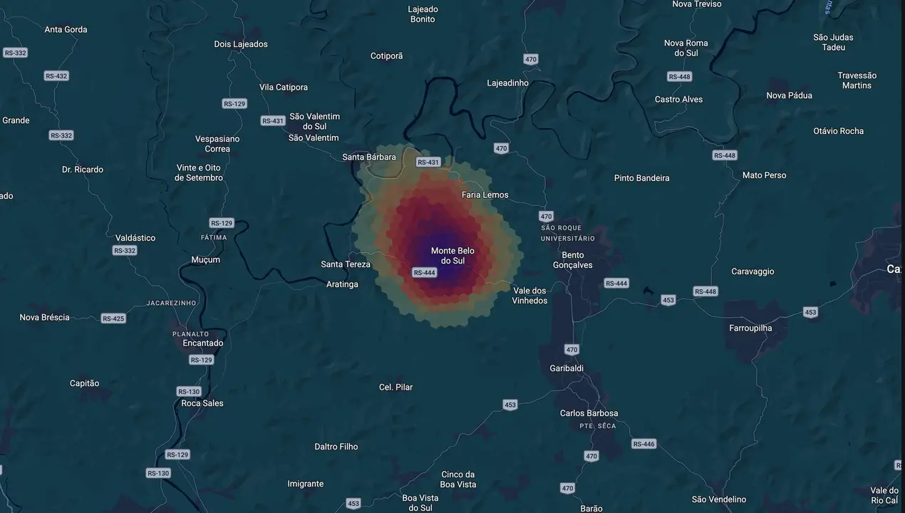 Mapa eleitoral de Benvenutti