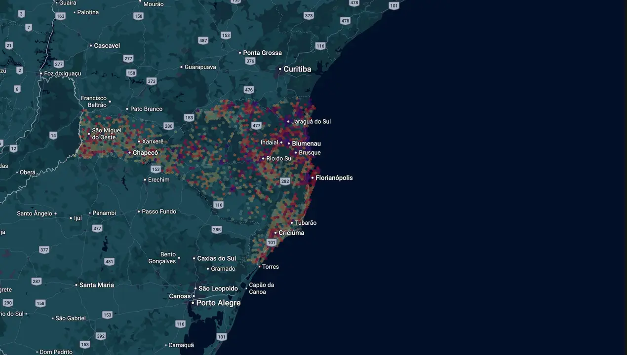 Mapa eleitoral de Jorge Goetten