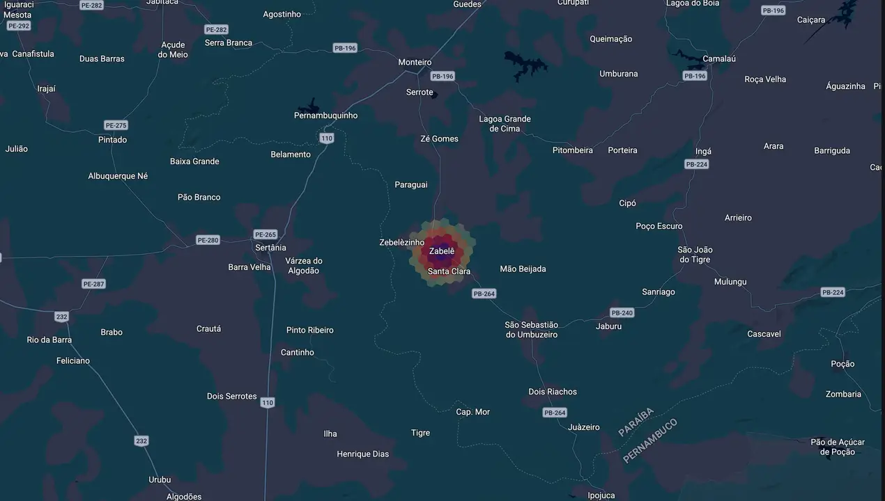 Mapa eleitoral de Jorsâmara de Zé Inaldo