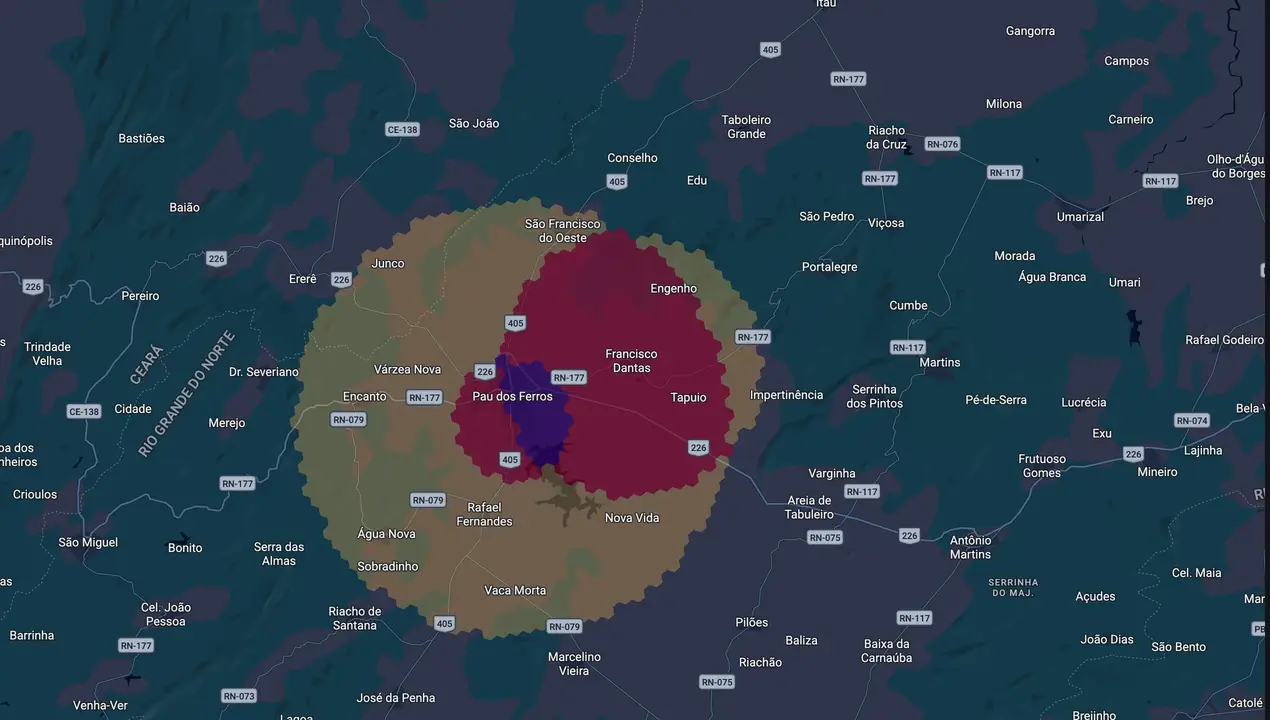 Mapa eleitoral de José Adolfo