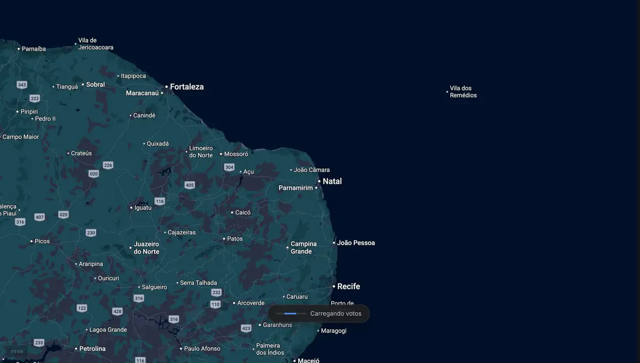 Mapa eleitoral de José Dias