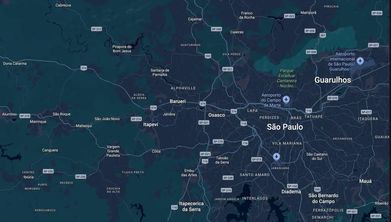 Mapa eleitoral de José Roberto