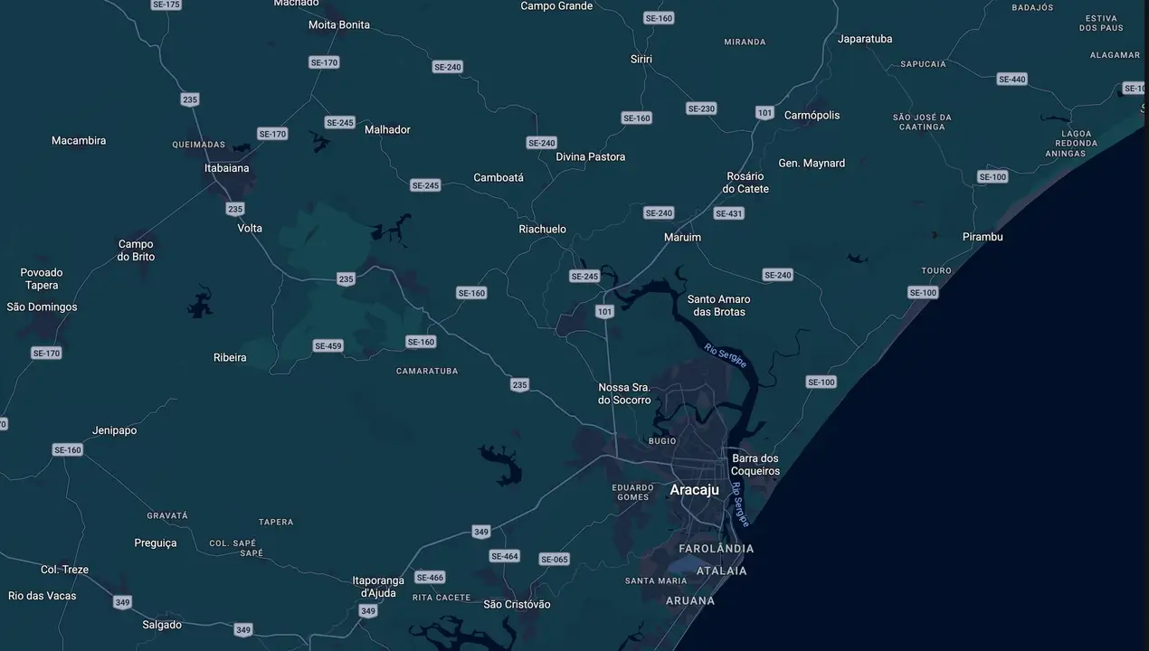 Mapa eleitoral de Juca