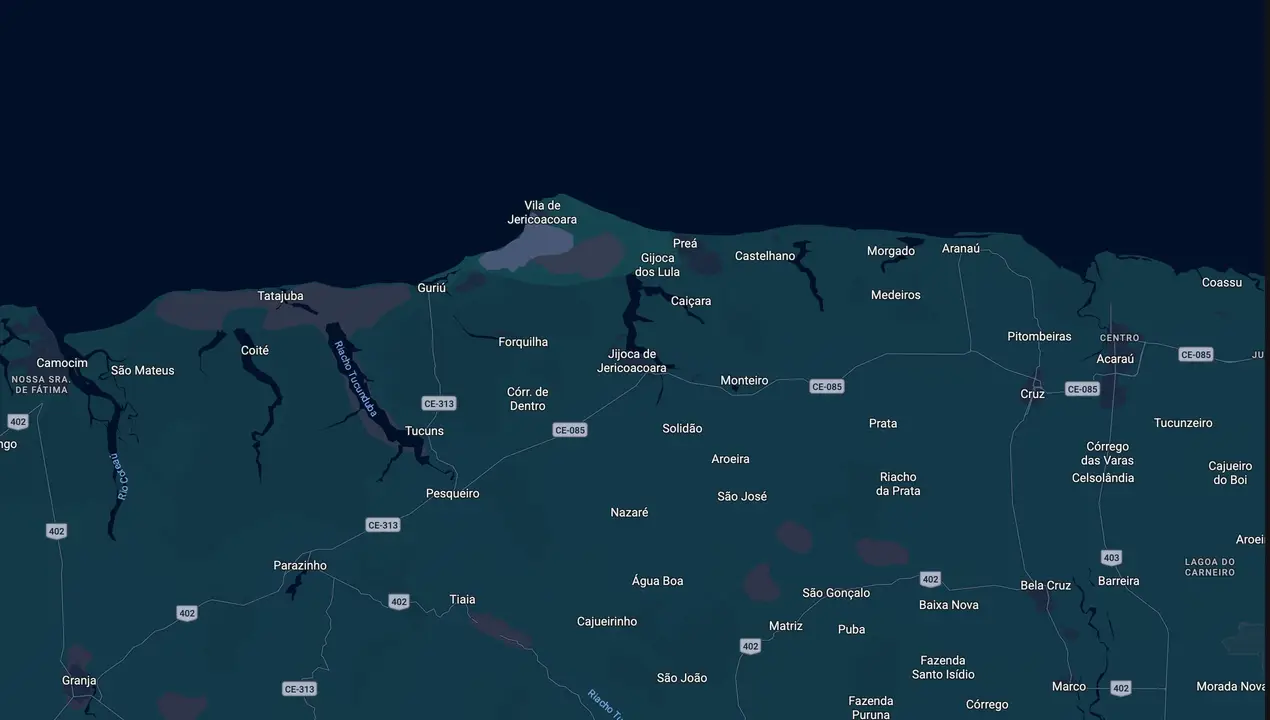 Mapa eleitoral de Leandro Cezar