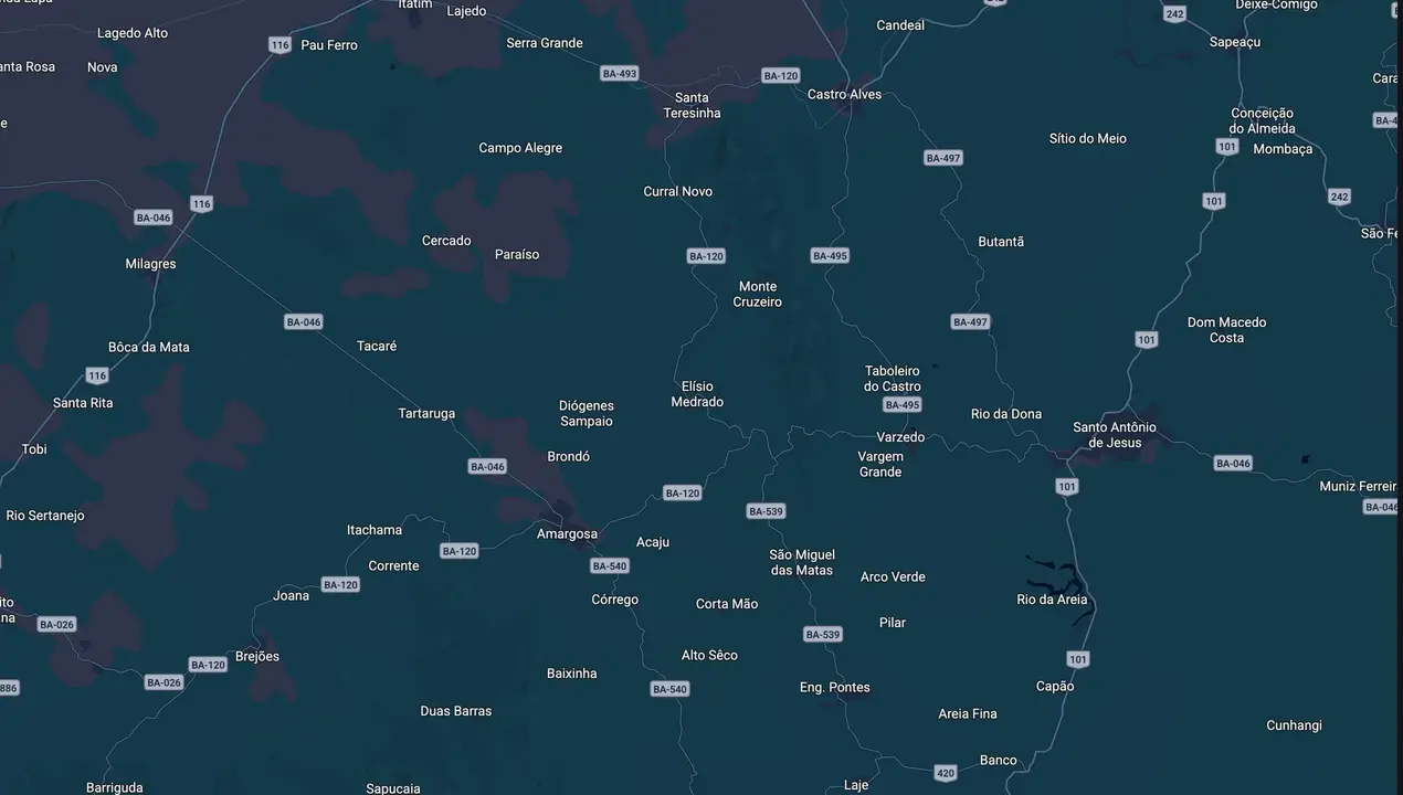 Mapa eleitoral de Linsmar Moura