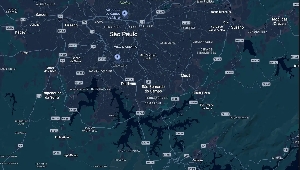 Mapa eleitoral de Luiz Fernando