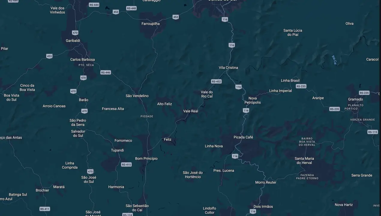 Mapa eleitoral de Marcelo Bettega