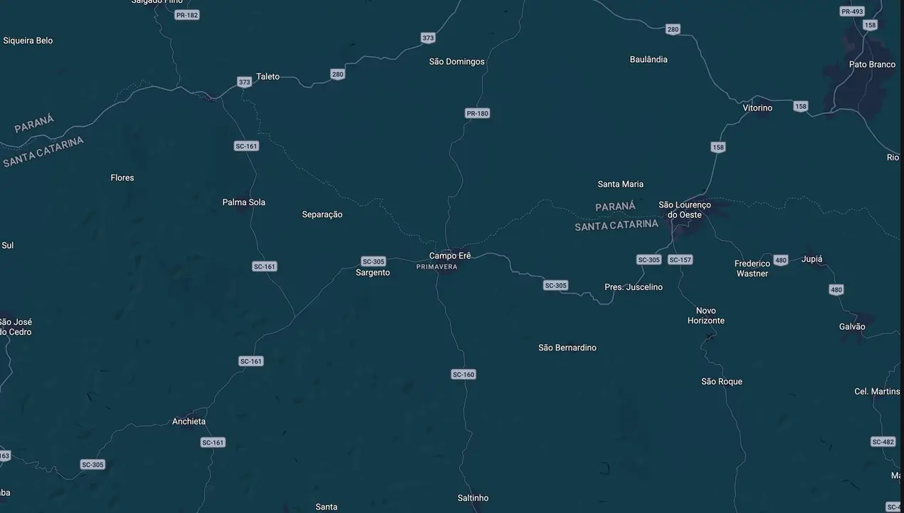 Mapa eleitoral de Marcelo Brunetto