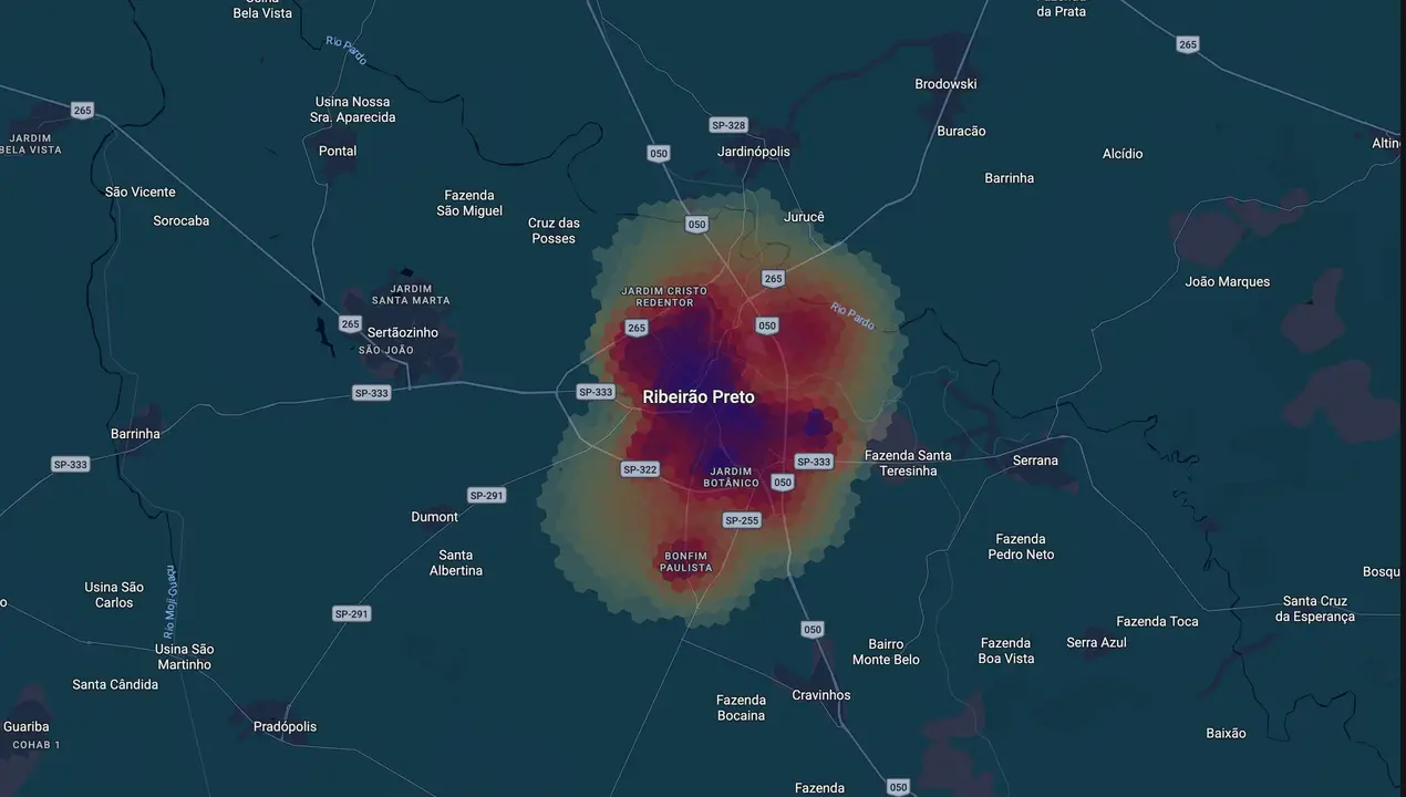 Mapa eleitoral de Marco Aurelio