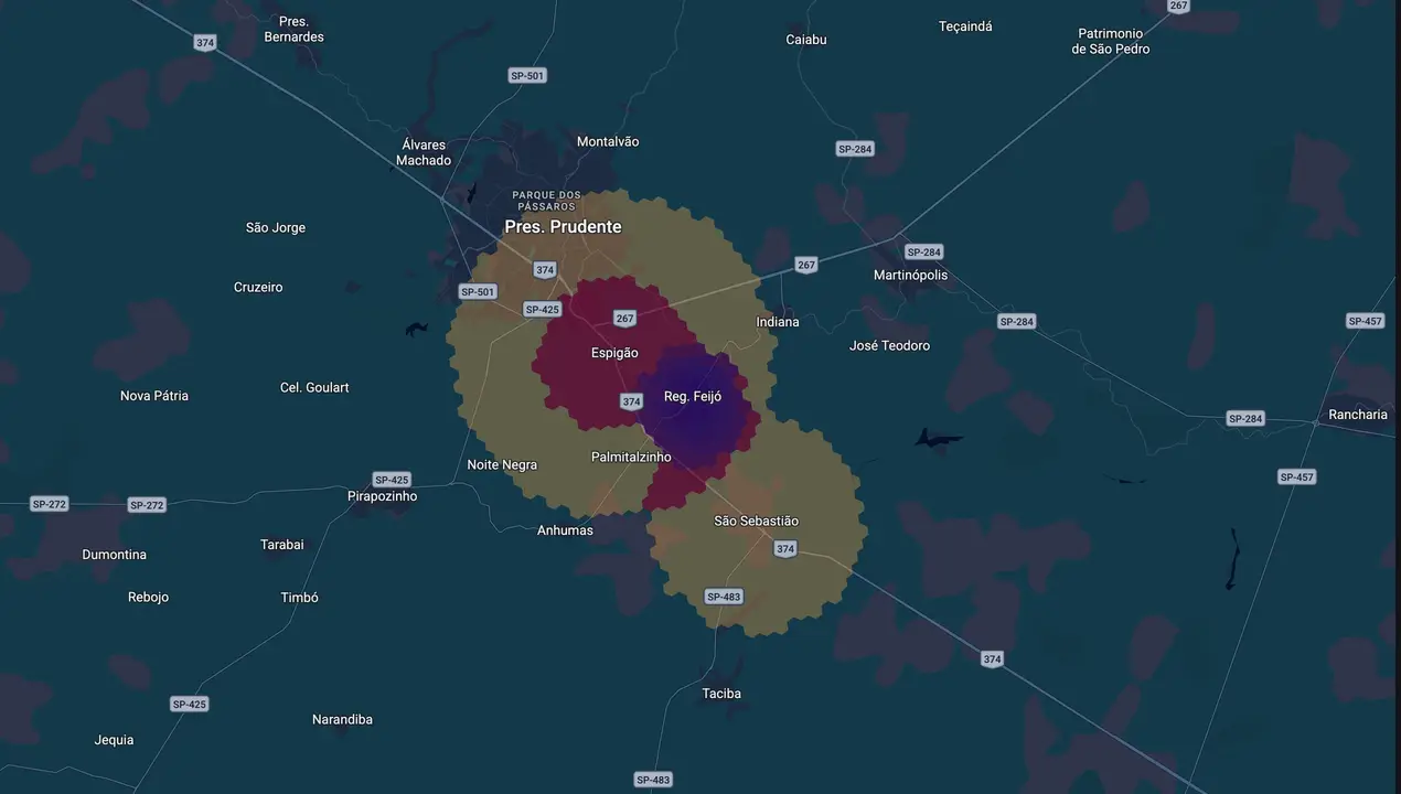 Mapa eleitoral de Marco Rocha