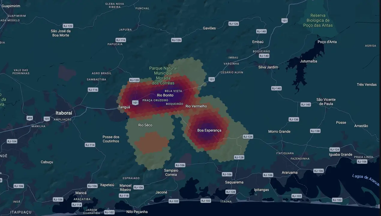 Mapa eleitoral de Marcos Abrahão