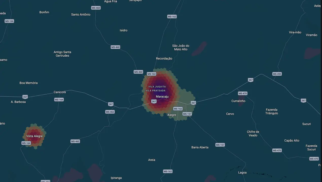 Mapa eleitoral de Marcos Calderan