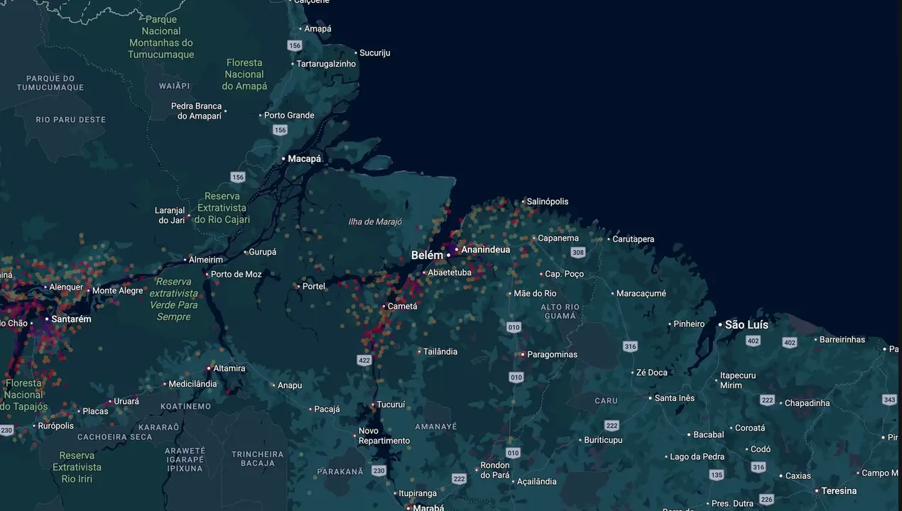 Mapa eleitoral de Maria