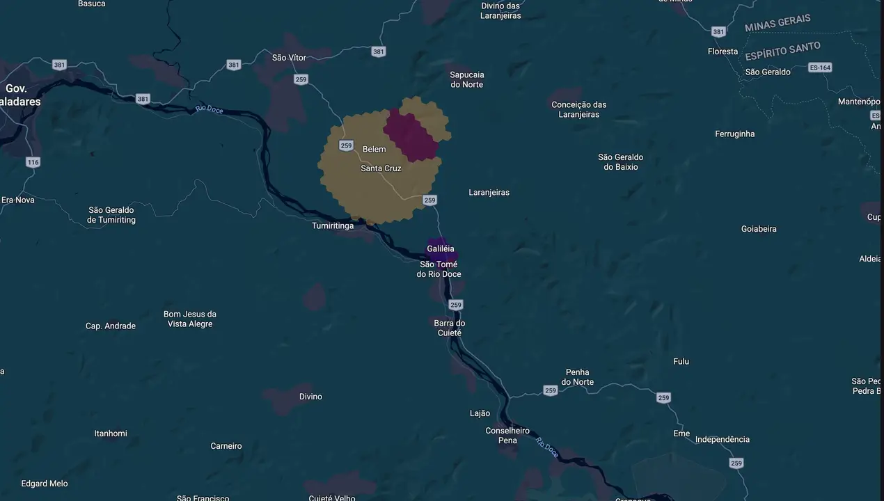 Mapa eleitoral de Maria Aurea