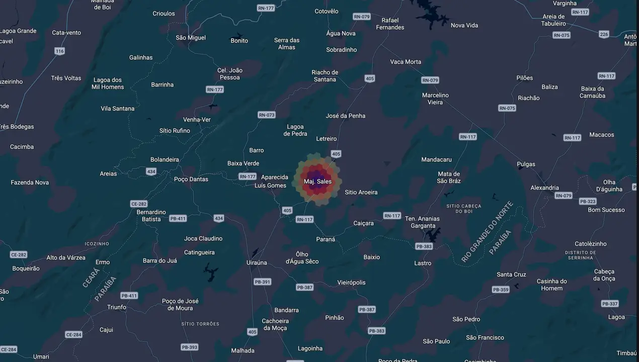 Mapa eleitoral de Maria Elce