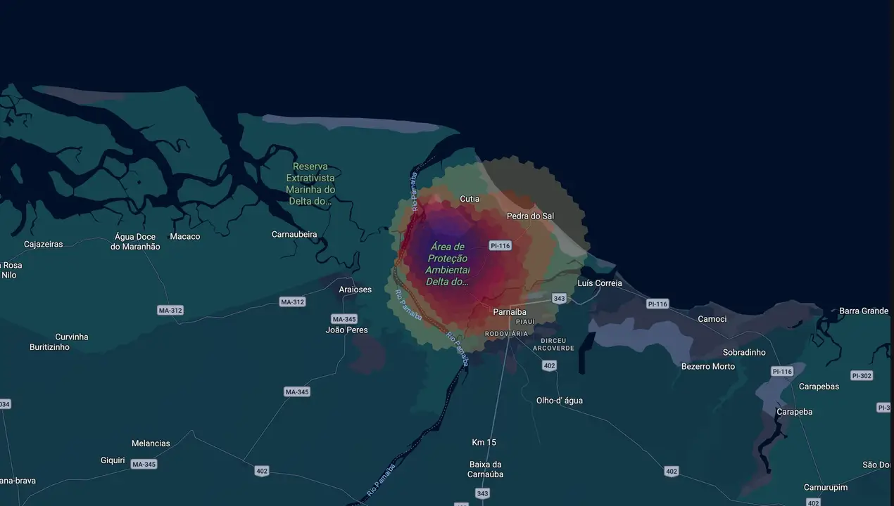 Mapa eleitoral de Marina Brito