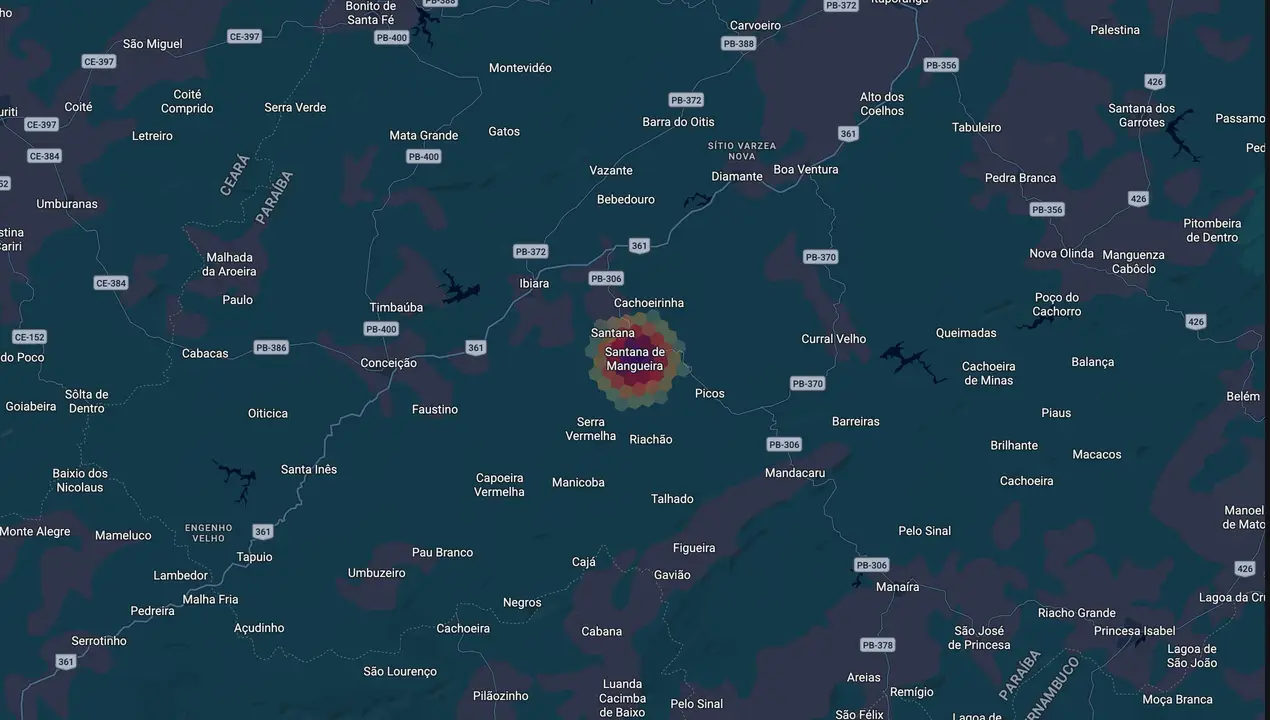 Mapa eleitoral de Marina Lacerda