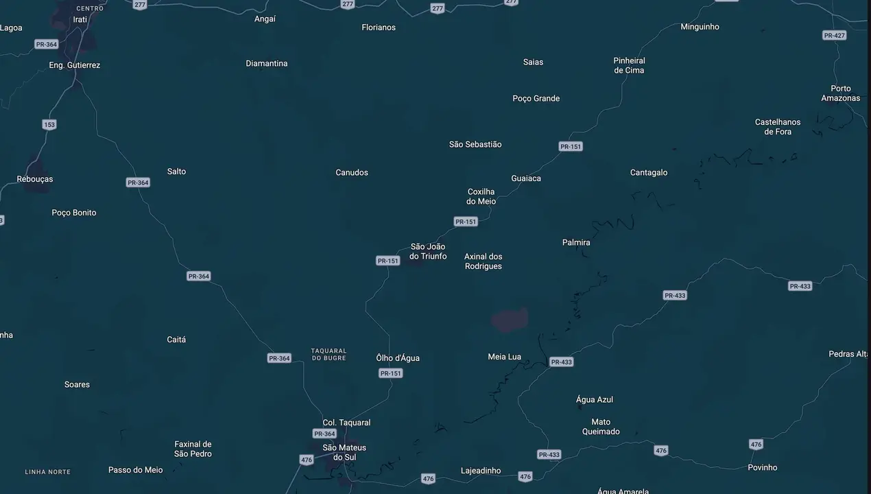 Mapa eleitoral de Mario Cezar